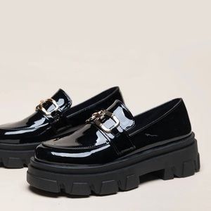 Chunky Black Loafers size 5.5